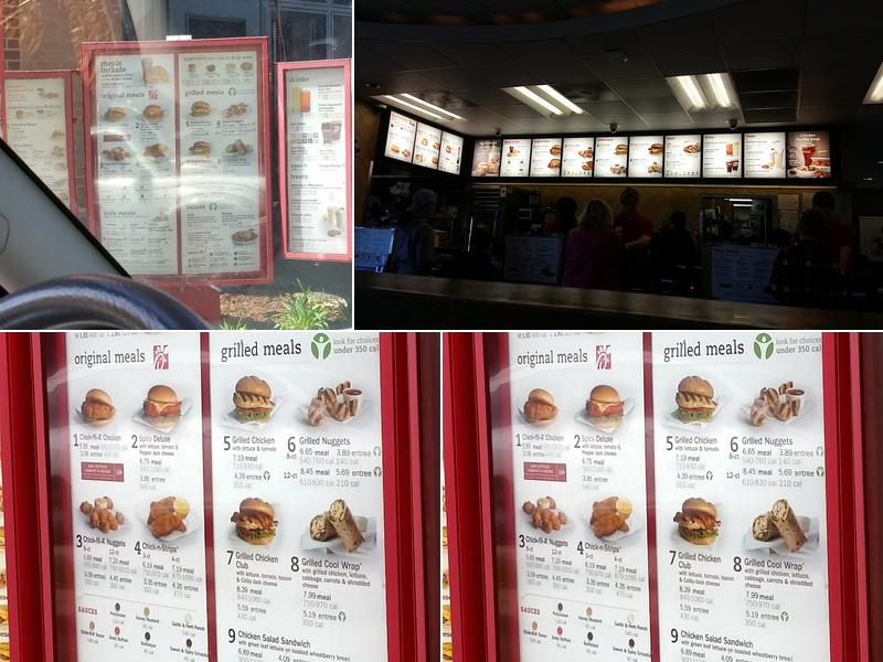Chick-fil-A Menu