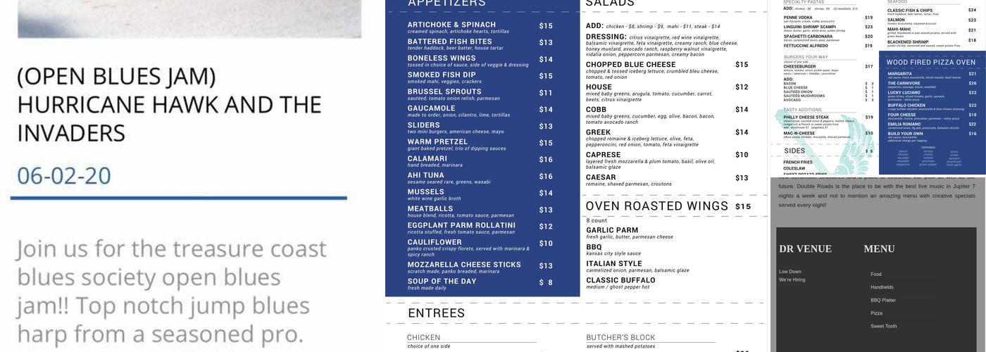 Double Roads Tavern Menu