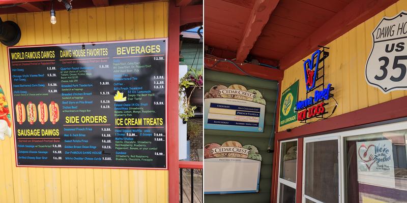 The Dawg House Depot Menu