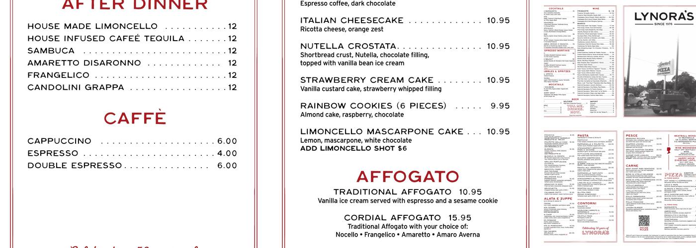 Lynora's Jupiter Menu