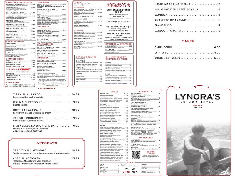 Lynora's Jupiter Menu