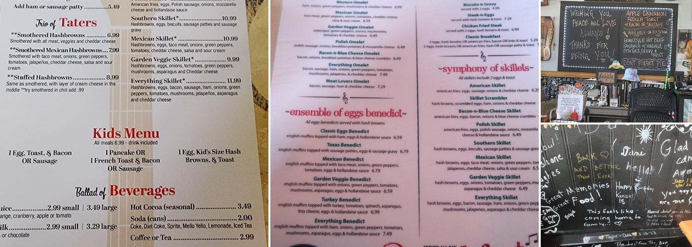 Garden of Eatin' Menu