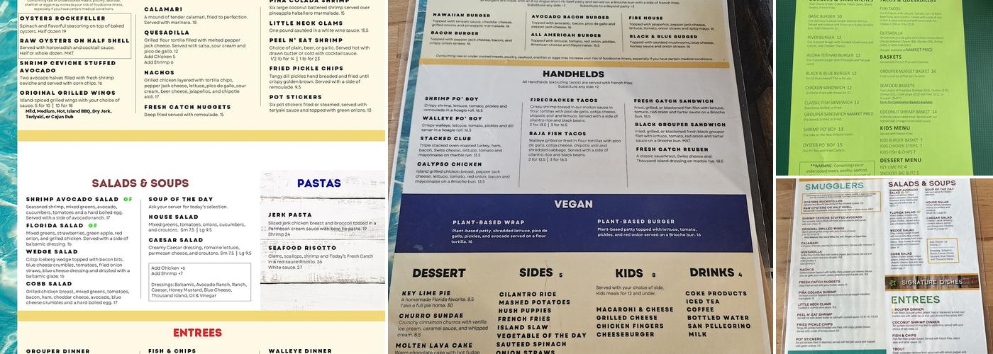 Tarpon Point Grill and Marina Menu