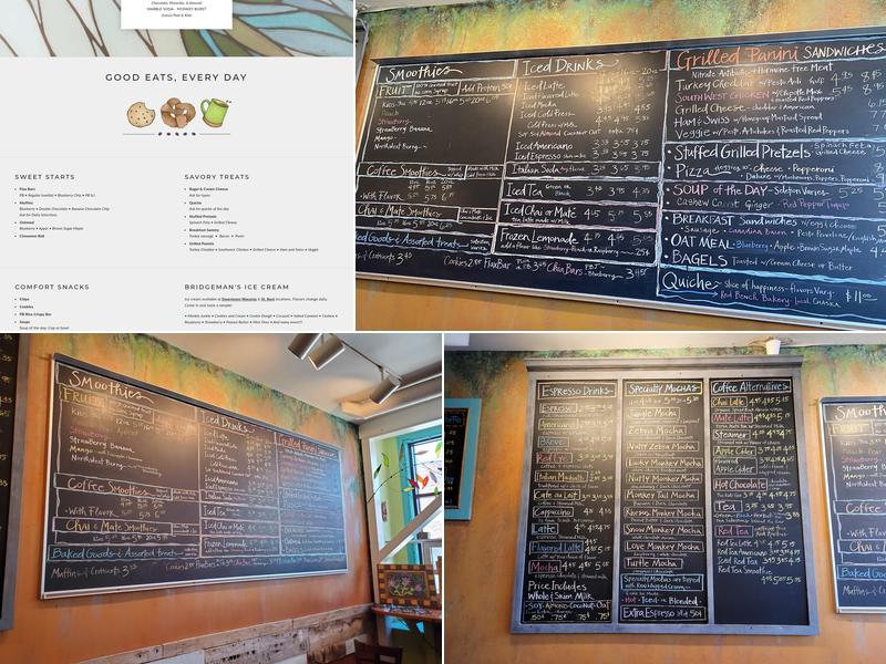 Mocha Monkey Menu