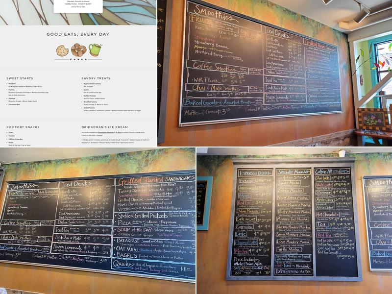 Mocha Monkey Menu