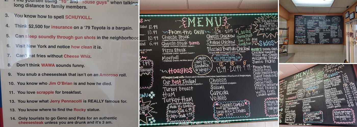 The Philadelphian Menu