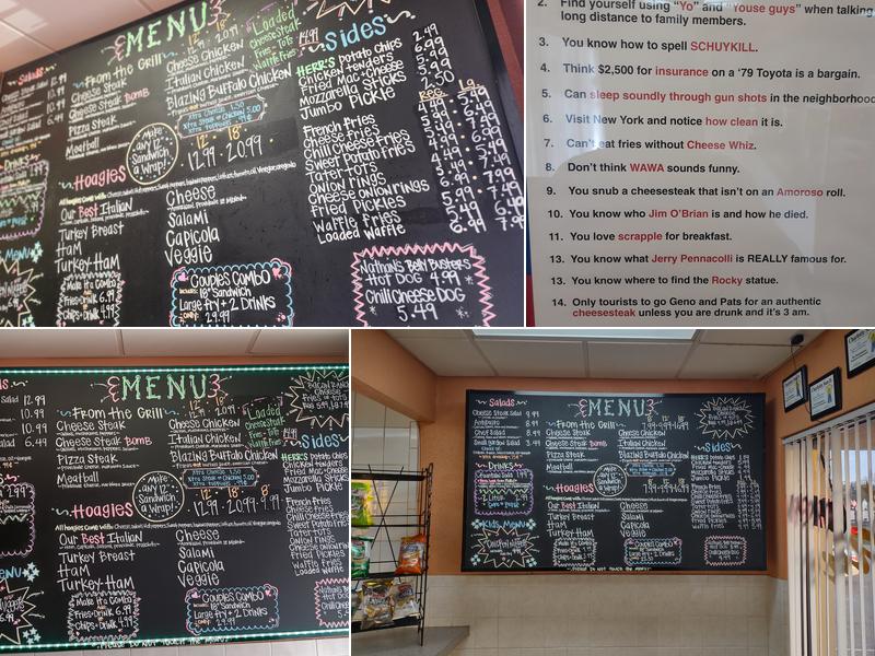 The Philadelphian Menu