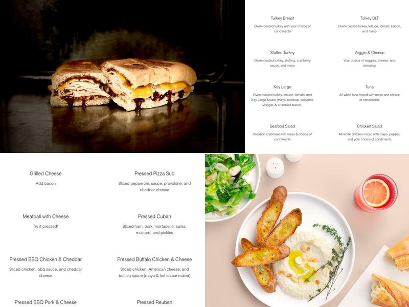 Key West Subs Menu