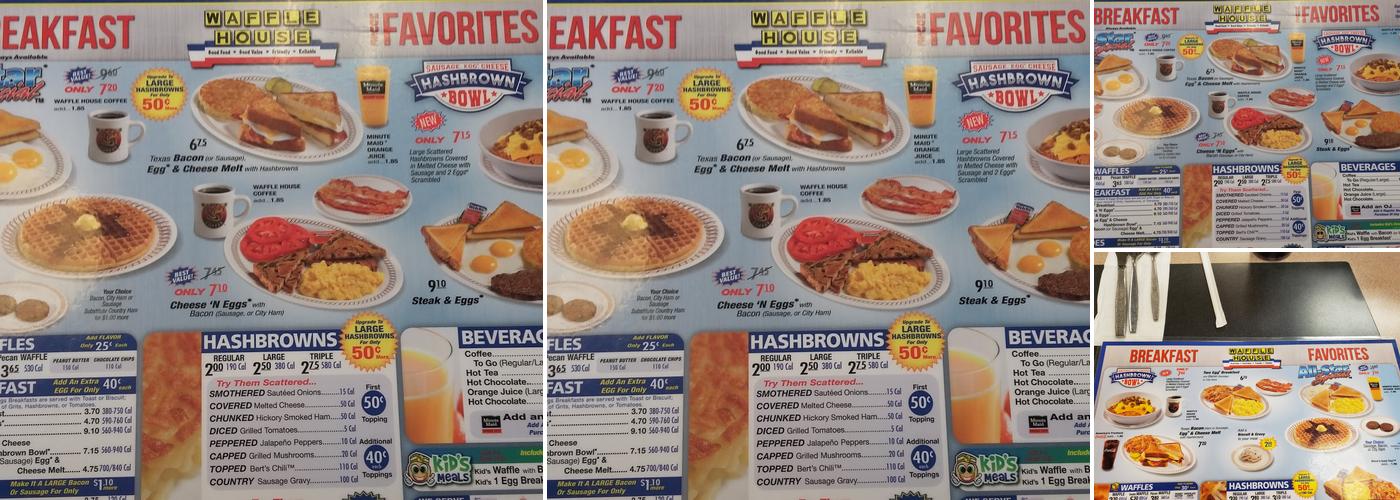Waffle House Menu