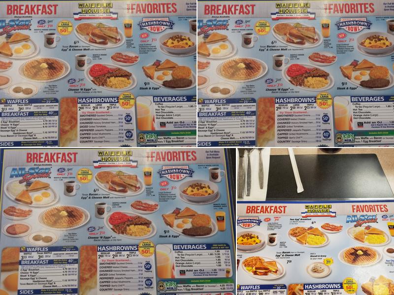 Waffle House Menu