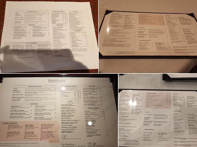 Mystic Steakhouse Menu