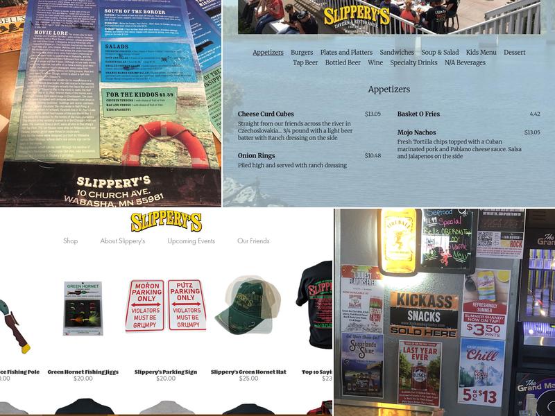 Slippery's Bar & Grill Menu