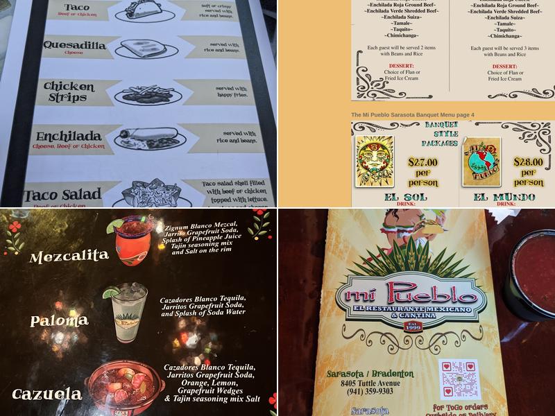 Mi Pueblo El Restaurante Mexicano & Cantina - Venice Menu