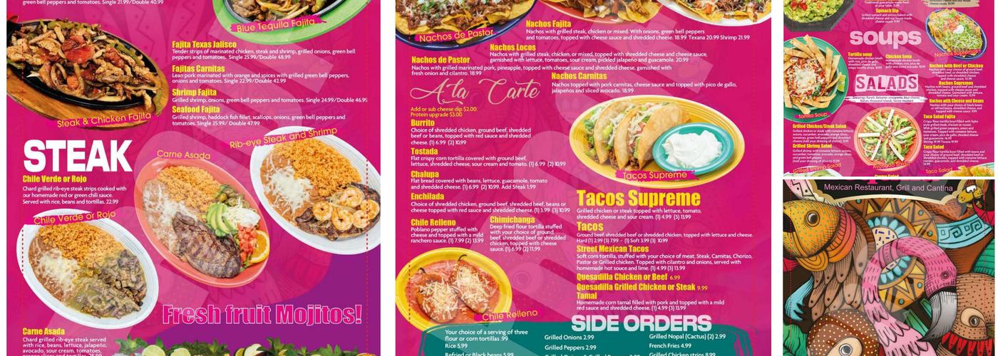 Pink Tequila Menu