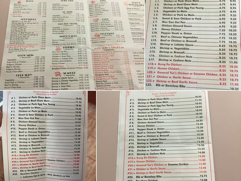 Pings Kitchen Chinese Take Out Menu