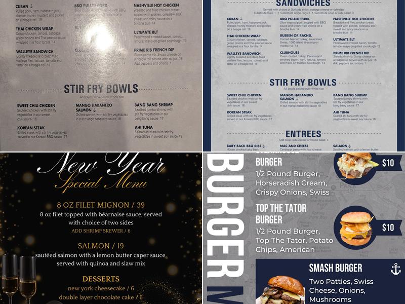 Surfside Bar and Grill Menu