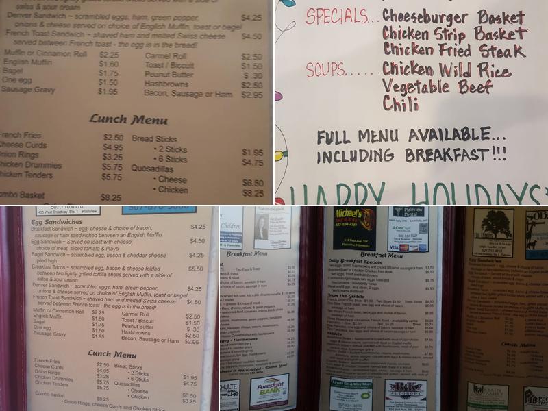 Ma's Cafe Menu