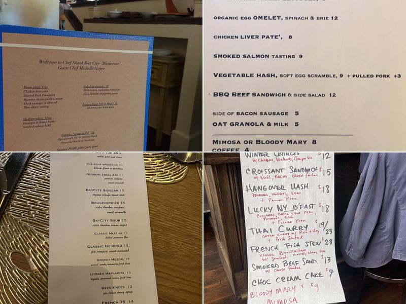 Chef Shack Bay City Menu