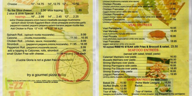 Richie's N.Y. Pizza & Grill Menu