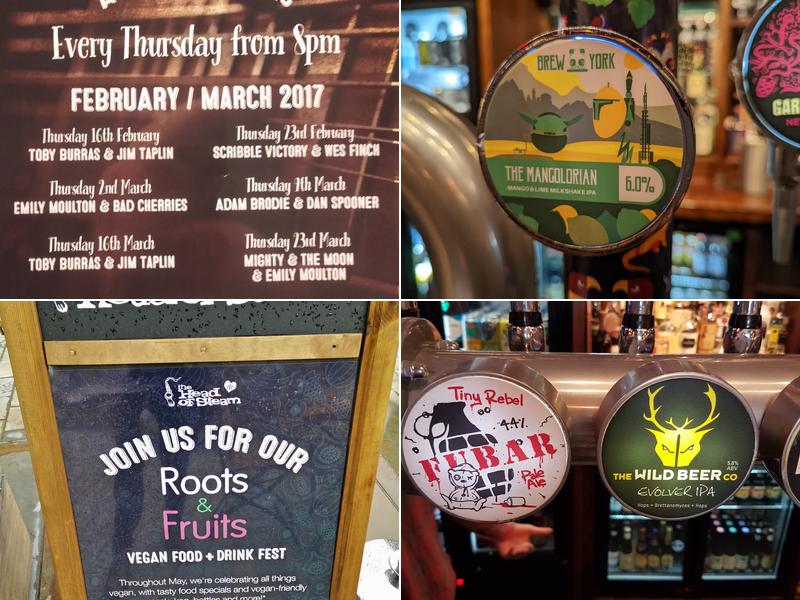 The Head of Steam Hull Menu