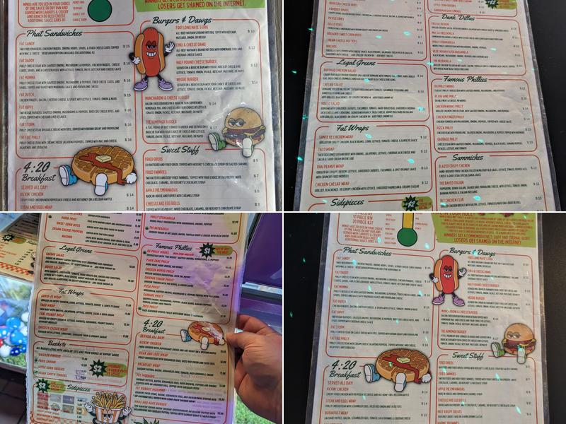 Munchies 420 Cafe Menu