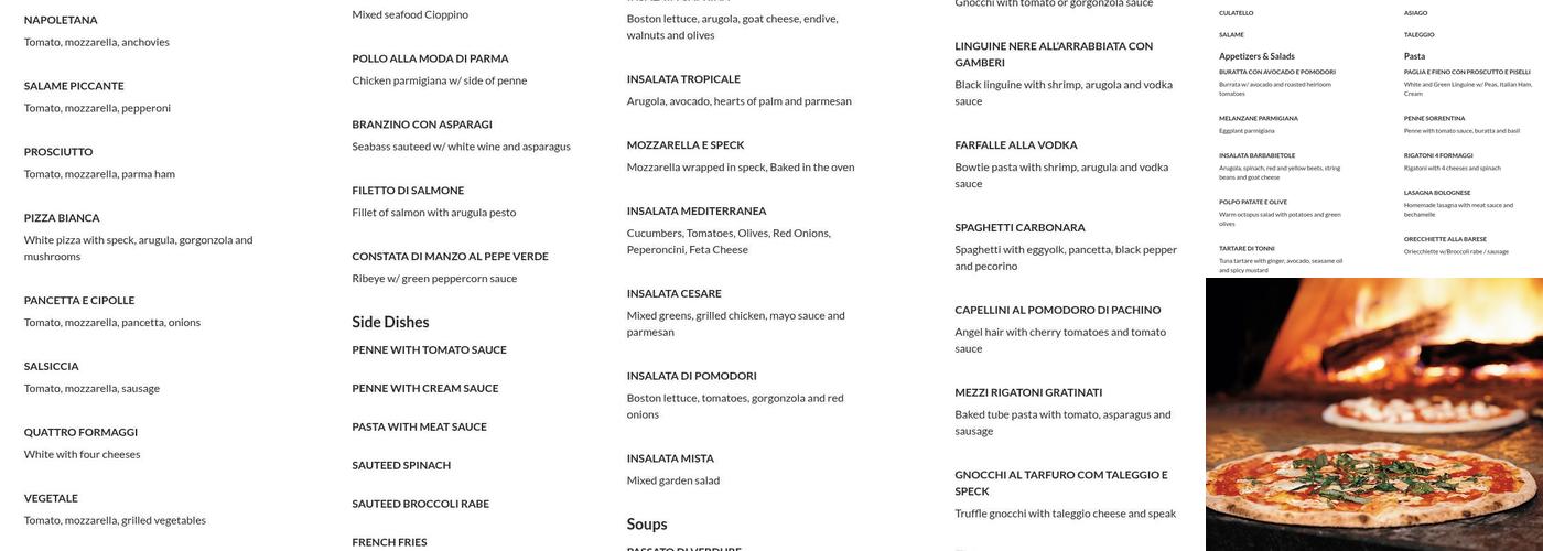 Cafe Epicure Menu
