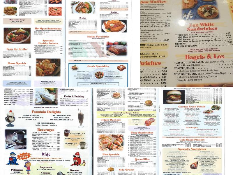 Tremont Diner Menu