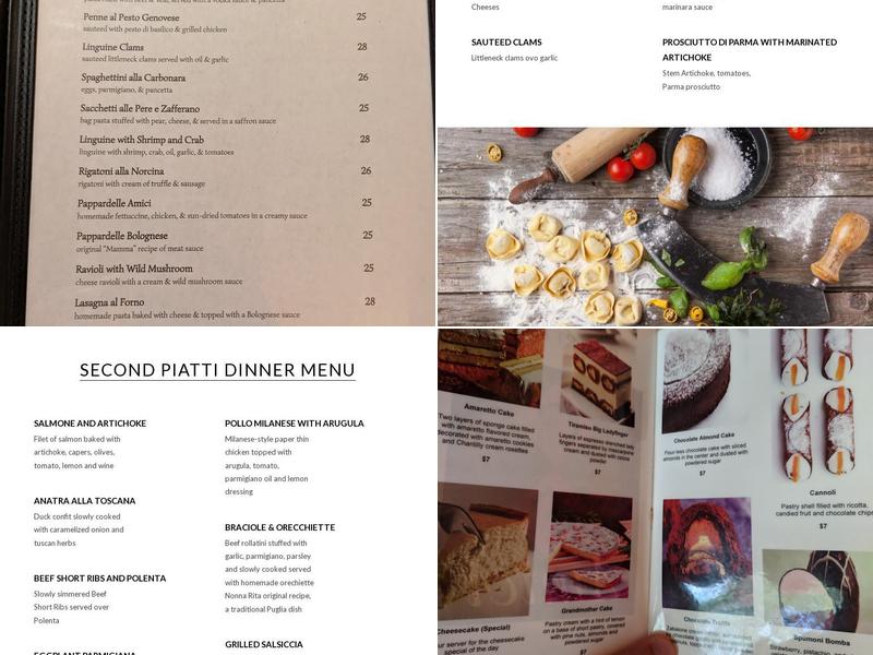 Cafe Amici Downtown Menu