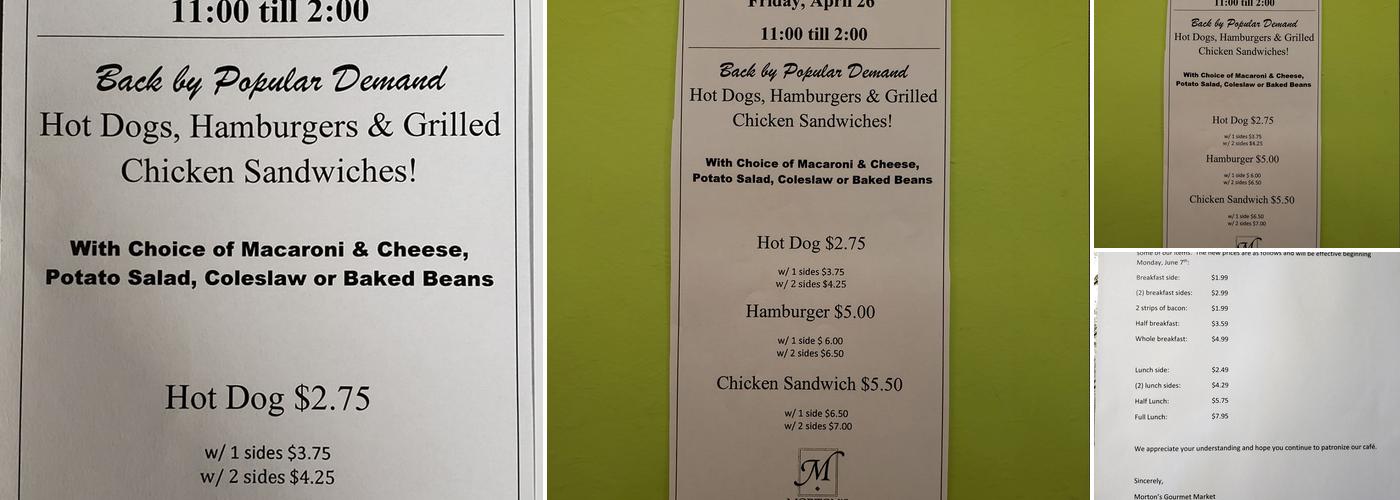Law & Order Cafe Menu