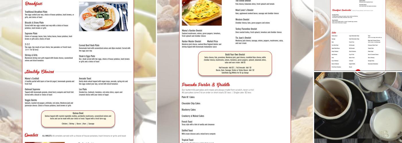 Eggstraordinary Cafe Menu