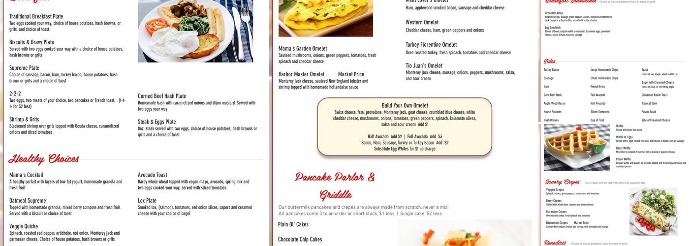 Eggstraordinary Cafe Menu