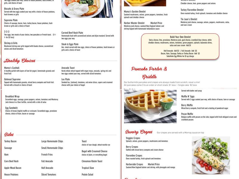 Eggstraordinary Cafe Menu