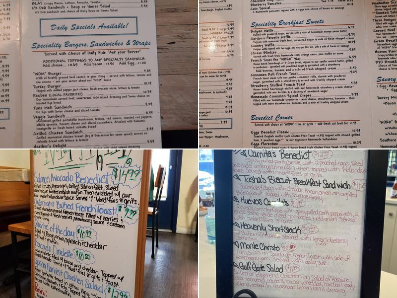 Original Word of Mouth Menu