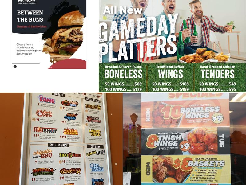 Wing Zone Menu