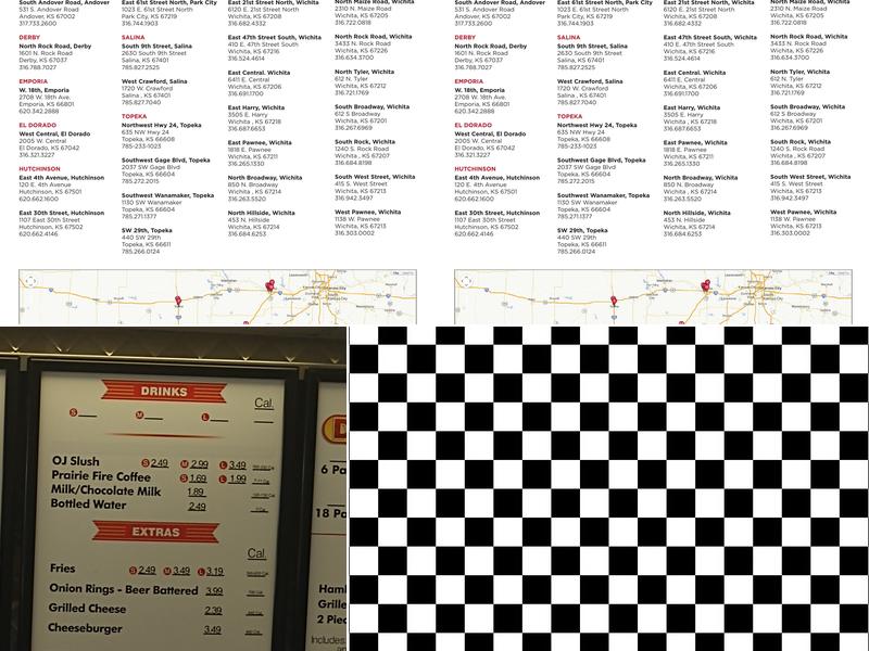 Spangles Menu