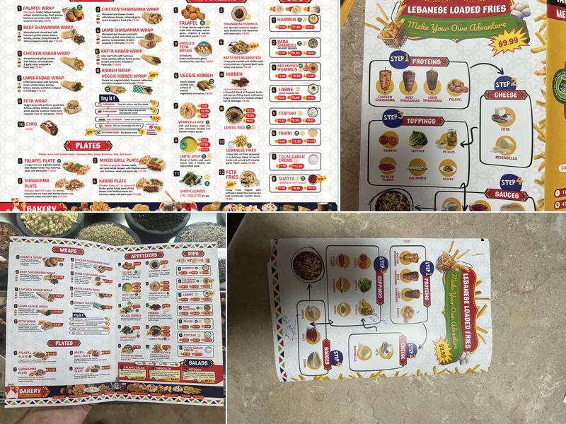 Falafel Gourmet Menu