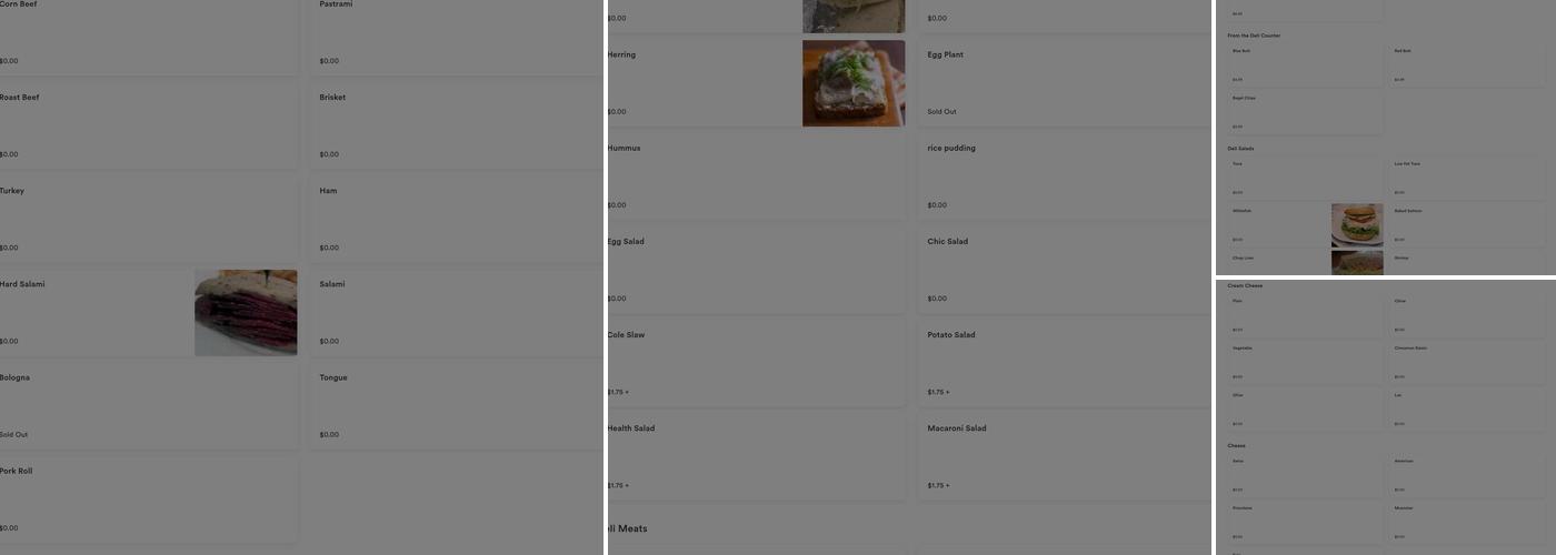 Bagel Snack - Pompano Menu