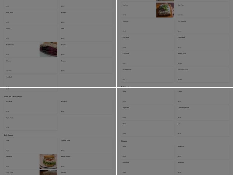 Bagel Snack - Pompano Menu