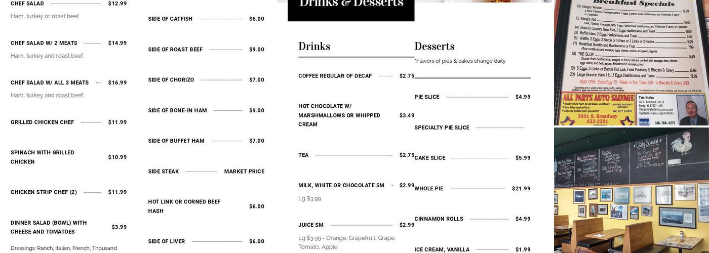 Riverside Cafe Menu