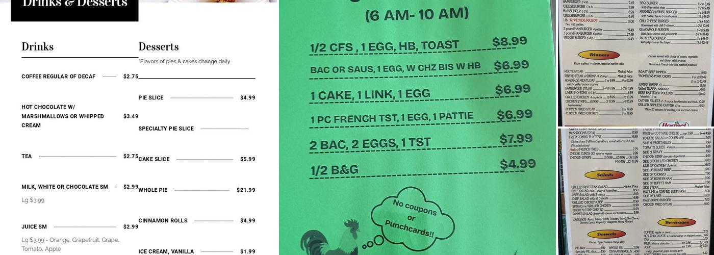 Riverside Cafe Menu