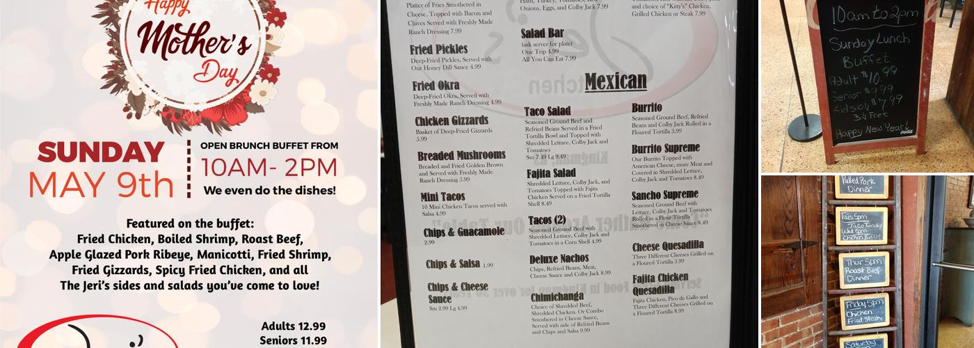 Jeri's Kitchen Menu