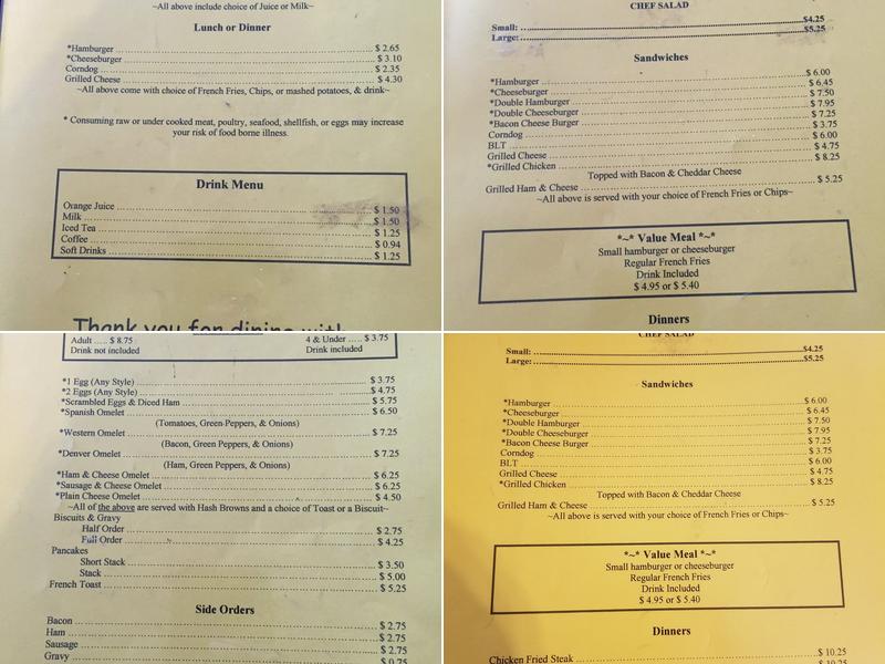 Creations Restaurant Menu