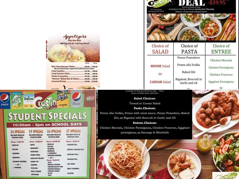 Crostini Pizza North Broadway Menu