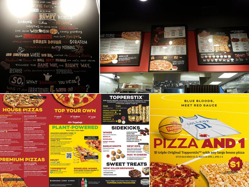 Toppers Pizza Menu