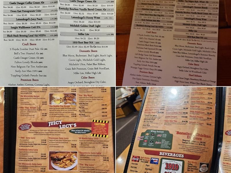 Buffalo Tap & Grill Menu