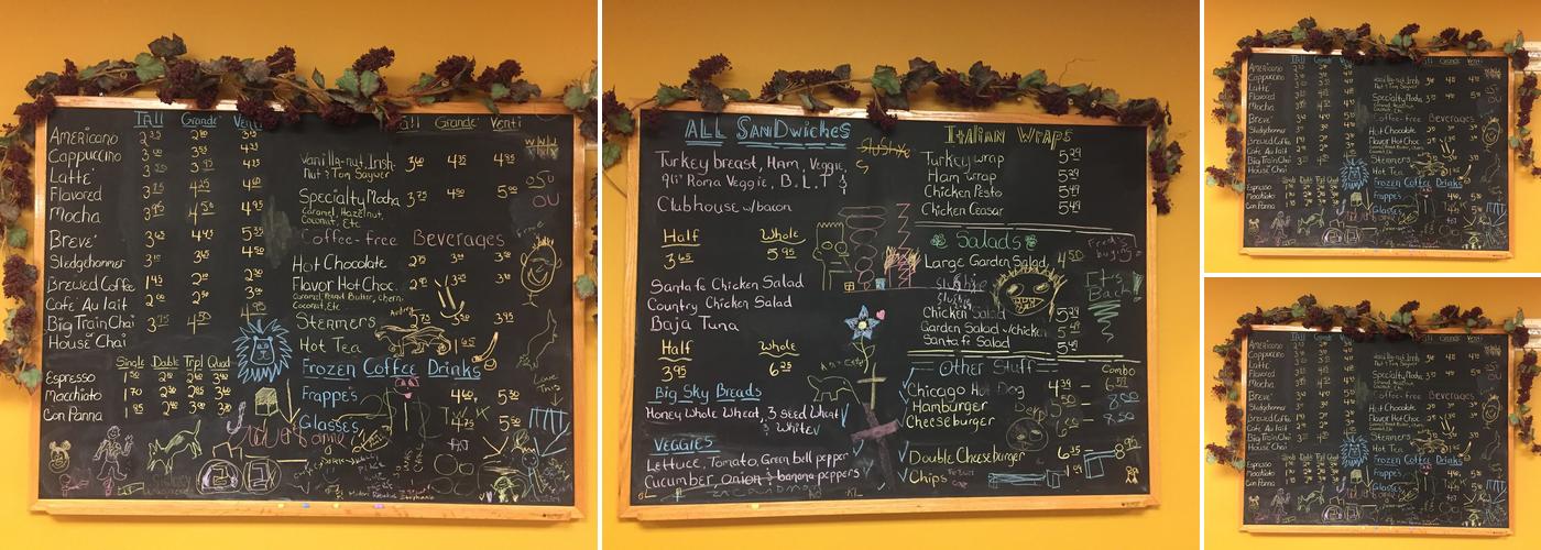 Buzz Coffee & Cafe Menu