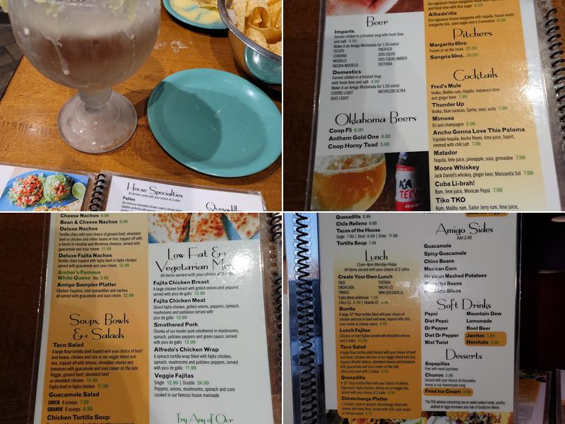 Alfredo's Méxican Cafe Menu
