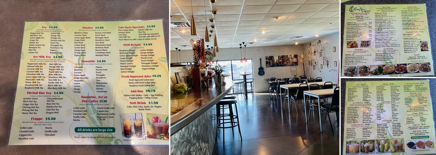 Cafe Oasis Menu