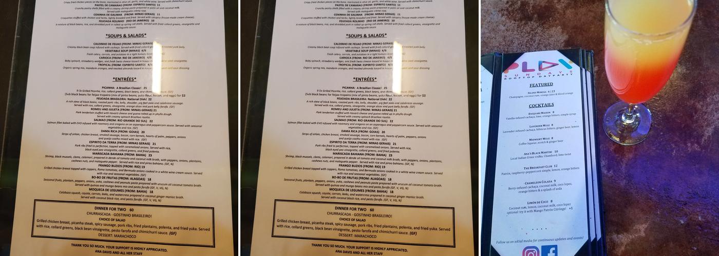Cafe DO Brasil Menu