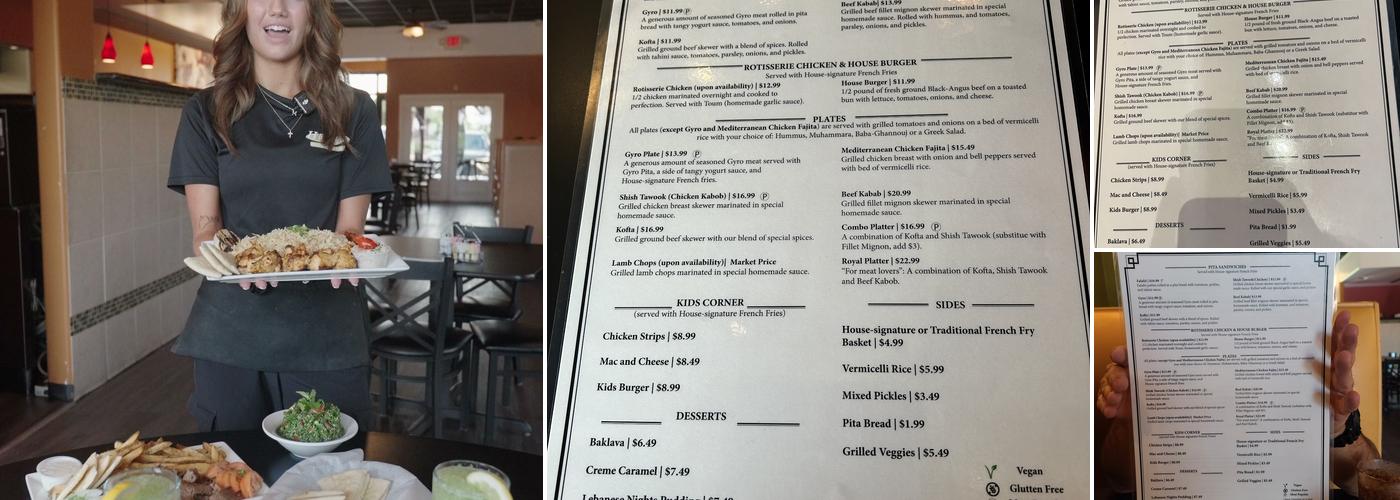 Hummus Mediterranean Cafe Menu